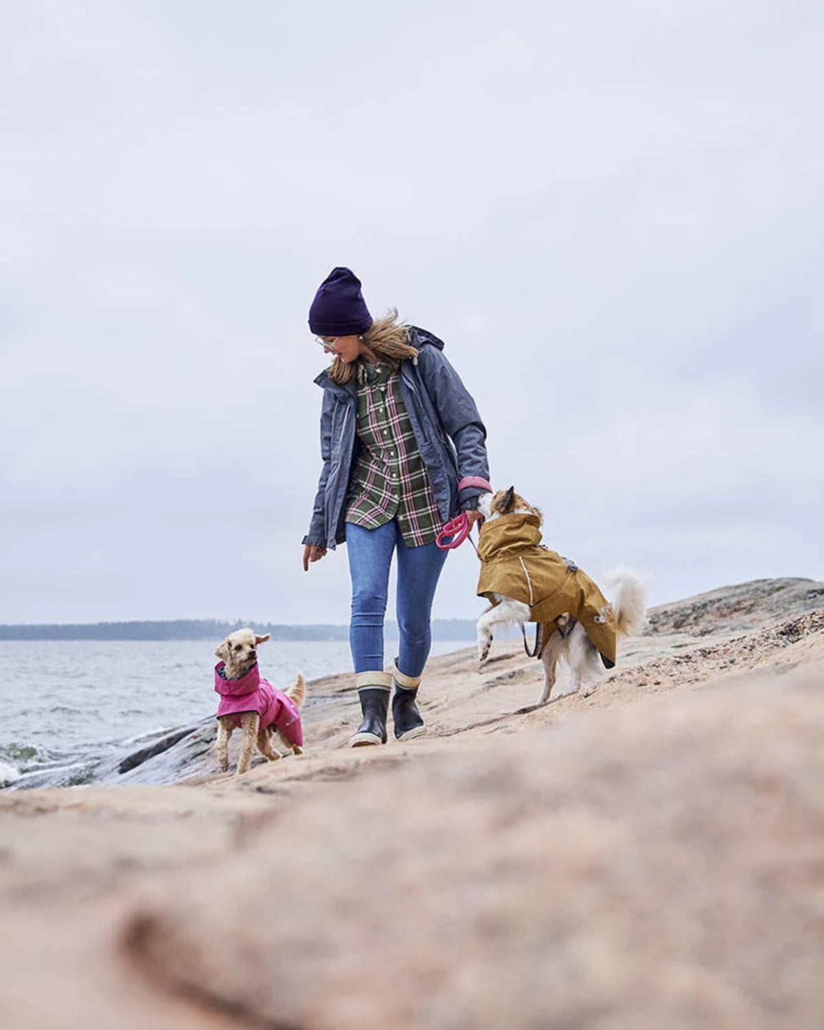 Su Geçirmez Köpek Yağmurluğu Hurtta Monsoon Coat II ECO