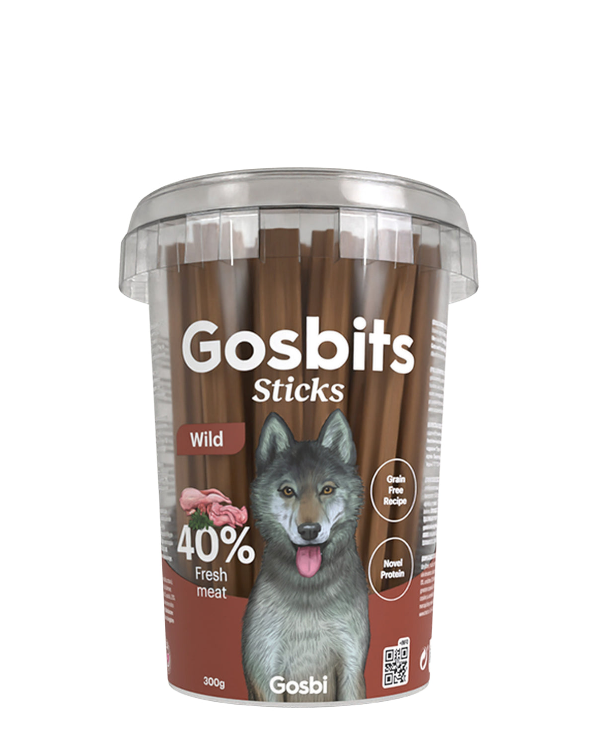 Tahılsız Bıldırcın ve Tavşanlı Yarı Nemli Köpek Ödül Çubuğu Gosbi Gosbits Sticks Wild