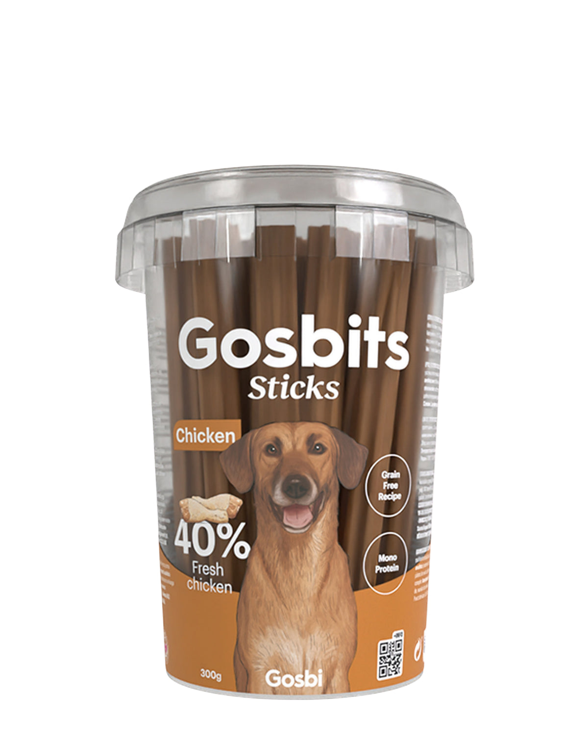 Tahılsız Tavuklu Yarı Nemli Köpek Ödül Çubuğu Gosbi Gosbits Sticks Chicken