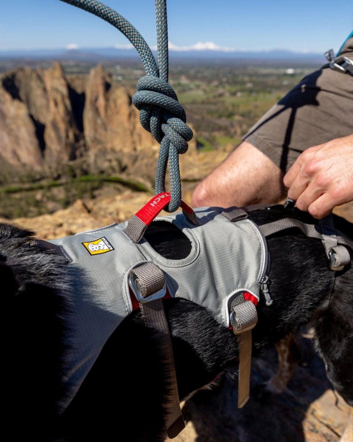 Tam Vücut Köpek Kaldırma Göğüs Tasması Ruffwear Doubleback Gri