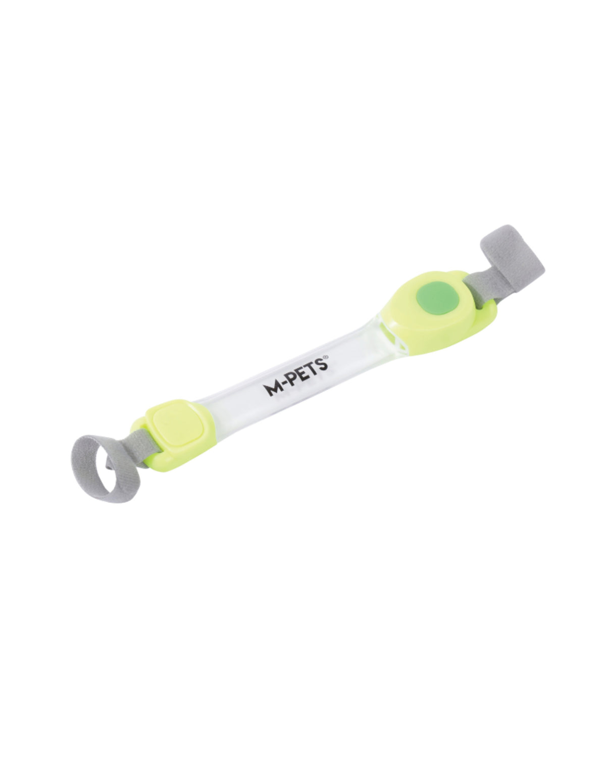 Tasma ve Kayışa Takılan Şarjlı LED Işıklı Güvenlik Bandı Yeşil M-Pets Flash LED Band Green