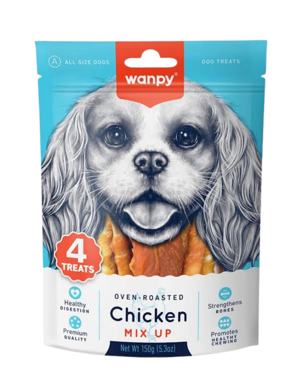 Karışık Tavuklu Köpek Ödülü Wanpy Oven Roasted, 150gr