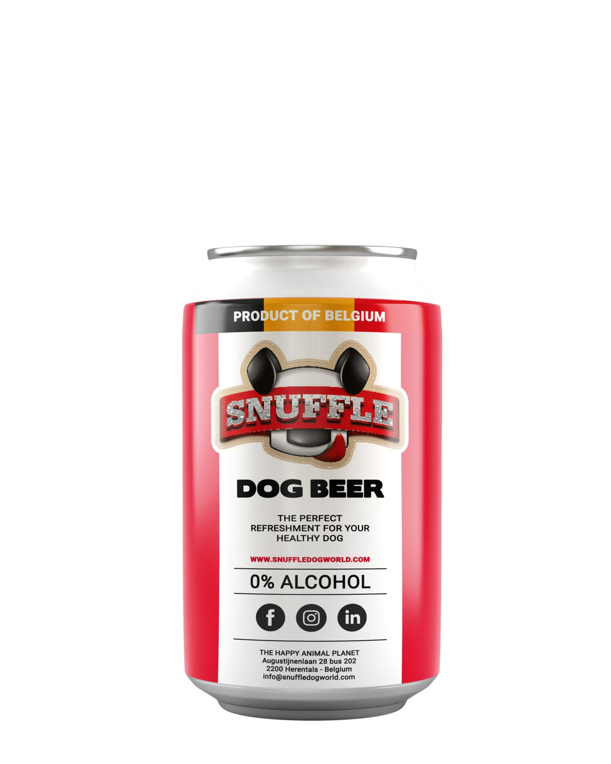 Tavuklu ve Sığır Etli Alkolsüz Köpek Birası Snuffle Teneke Kutu 250 ml