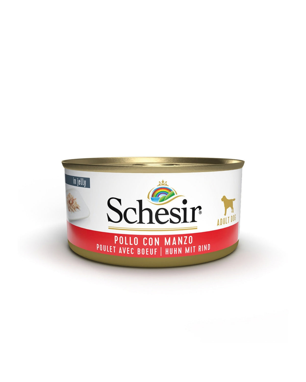 Tavuklu ve Sığır Etli Jöleli Köpek Konservesi Schesir 150g