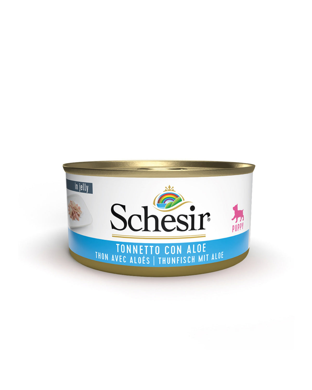 Ton Balıklı ve Aloe Veralı Jöleli Yavru Köpek Konservesi Schesir 150g