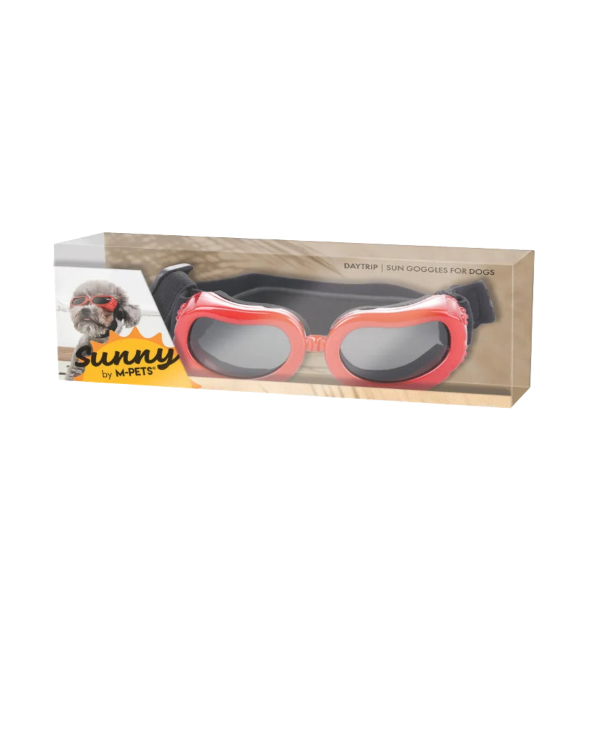 UV Korumalı Köpek Güneş Gözlüğü Kırmızı M-Pets Sunny Goggles Daytrip