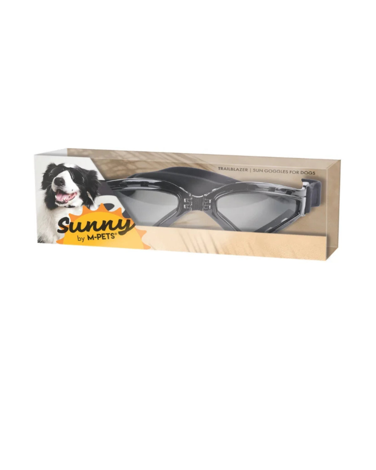 UV Korumalı Köpek Güneş Gözlüğü Siyah Spor M-Pets Sunny Goggles Trailblazer