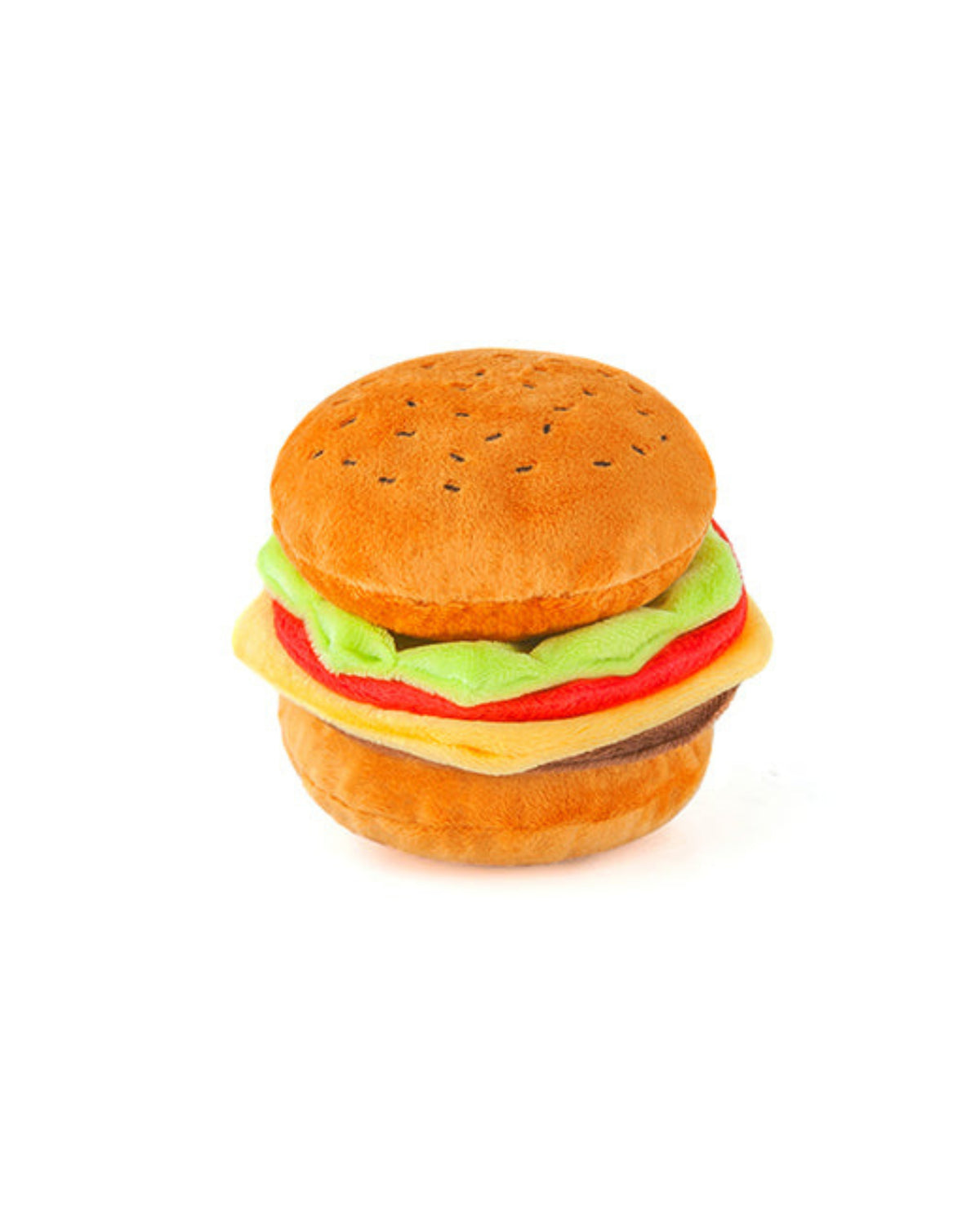 Üç Parçaya Ayrılan Hamburger Figürlü Hışırtılı Sesli Peluş Köpek Oyuncağı P.L.A.Y. American Classic Barky Burger