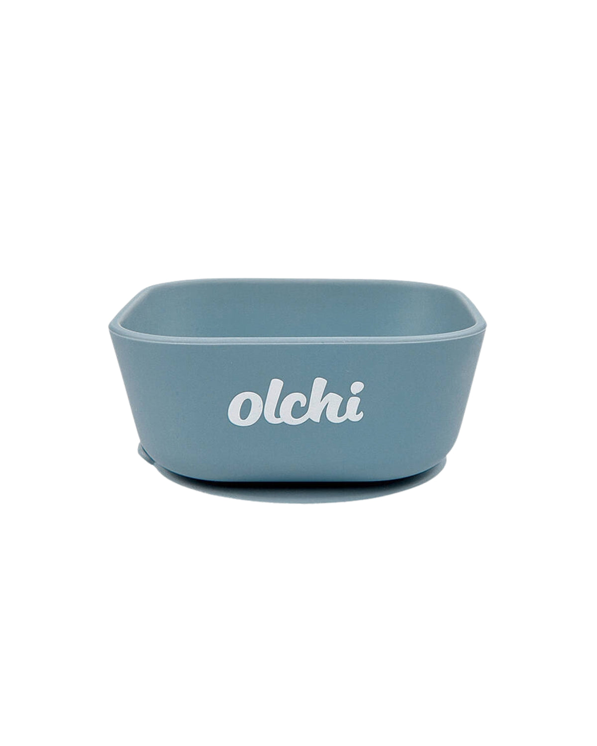 Vakumlu Tabanlı Kaymaz Mavi Silikon Köpek Mama ve Su Kabı Olchi Silicone Bowl