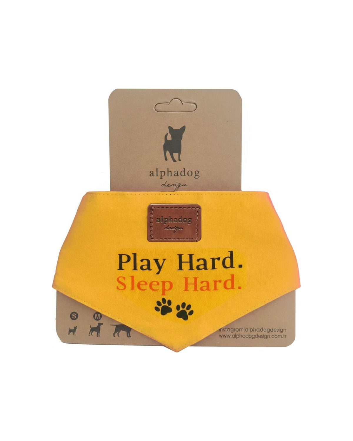 Play Hard Yazılı Köpek Bandanası Alphadog Player
