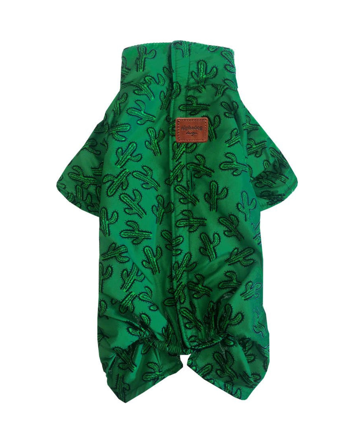 Polar Astarlı Kaktüs Desenli Köpek Yağmurluk Tulum Alphadog Cactus Coverall