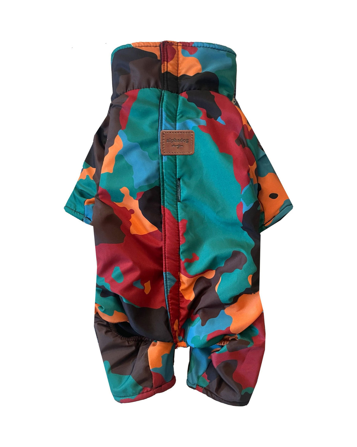 Polar Astarlı Kamuflaj Desenli Köpek Yağmurluk Tulum Alphadog Coverall Parade