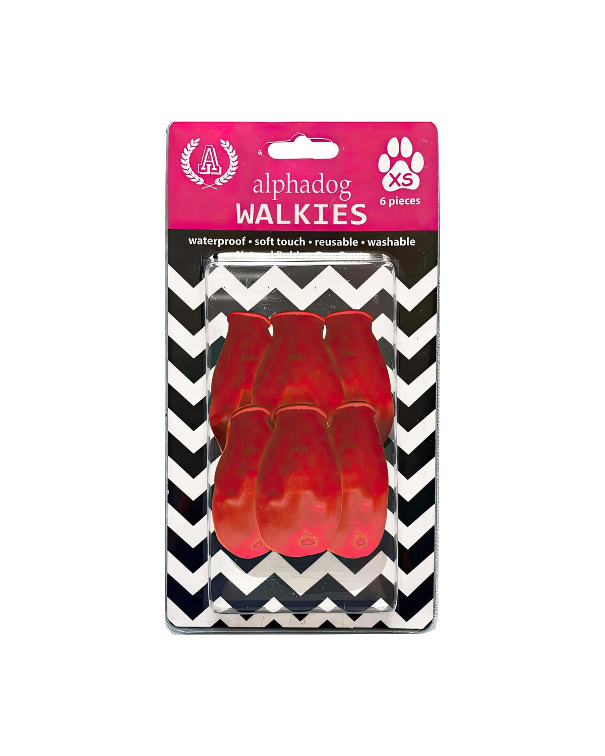 Alphadog Walkies Köpek Galoşu Kırmızı