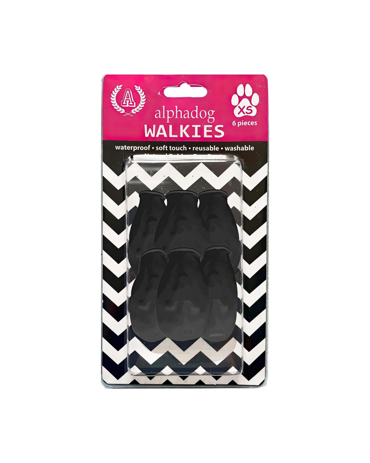 Alphadog Walkies Köpek Galoşu Siyah