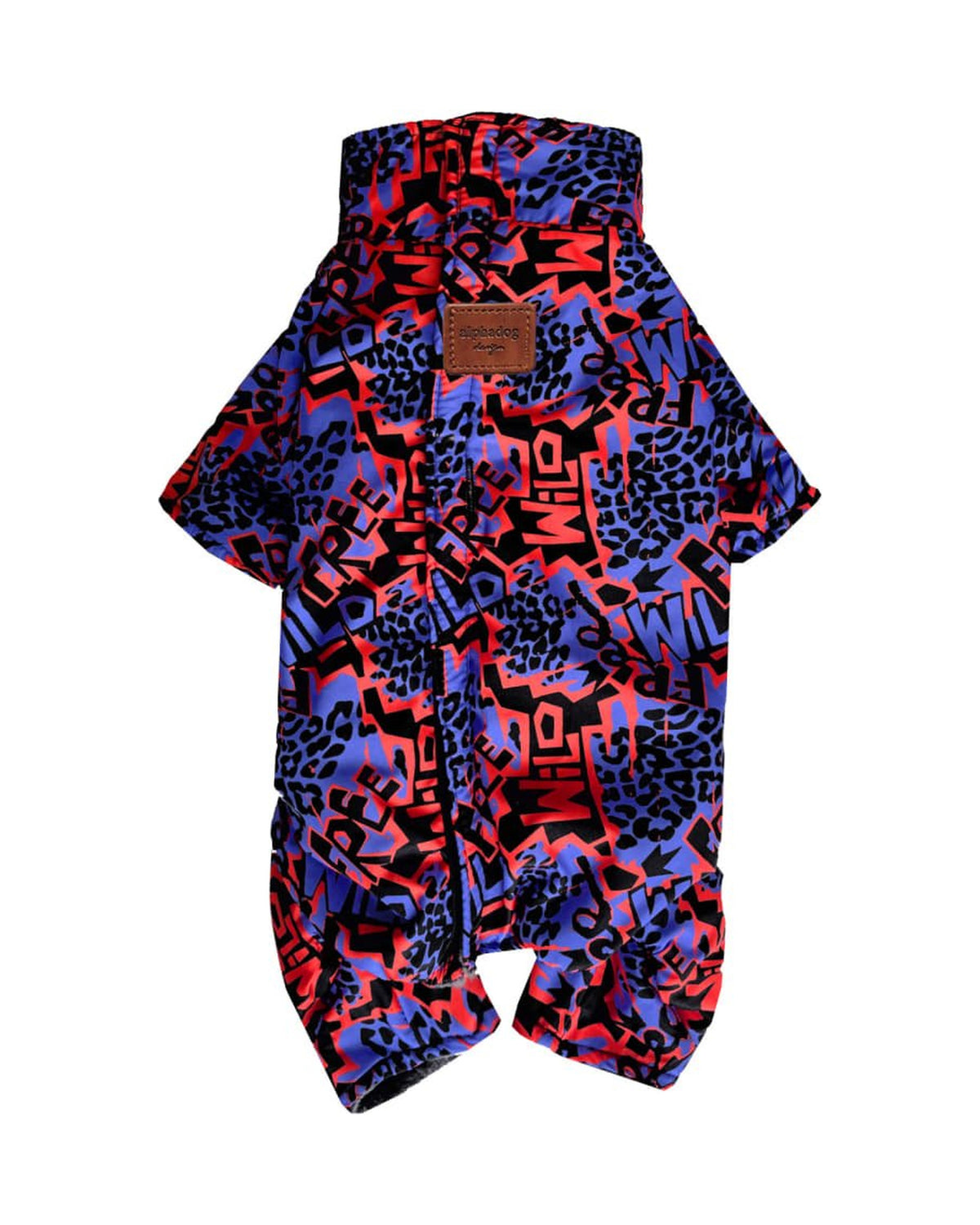 Polar Astarlı Desenli Su Geçirmez Köpek Yağmurluk Tulum Alphadog Wild Coverall