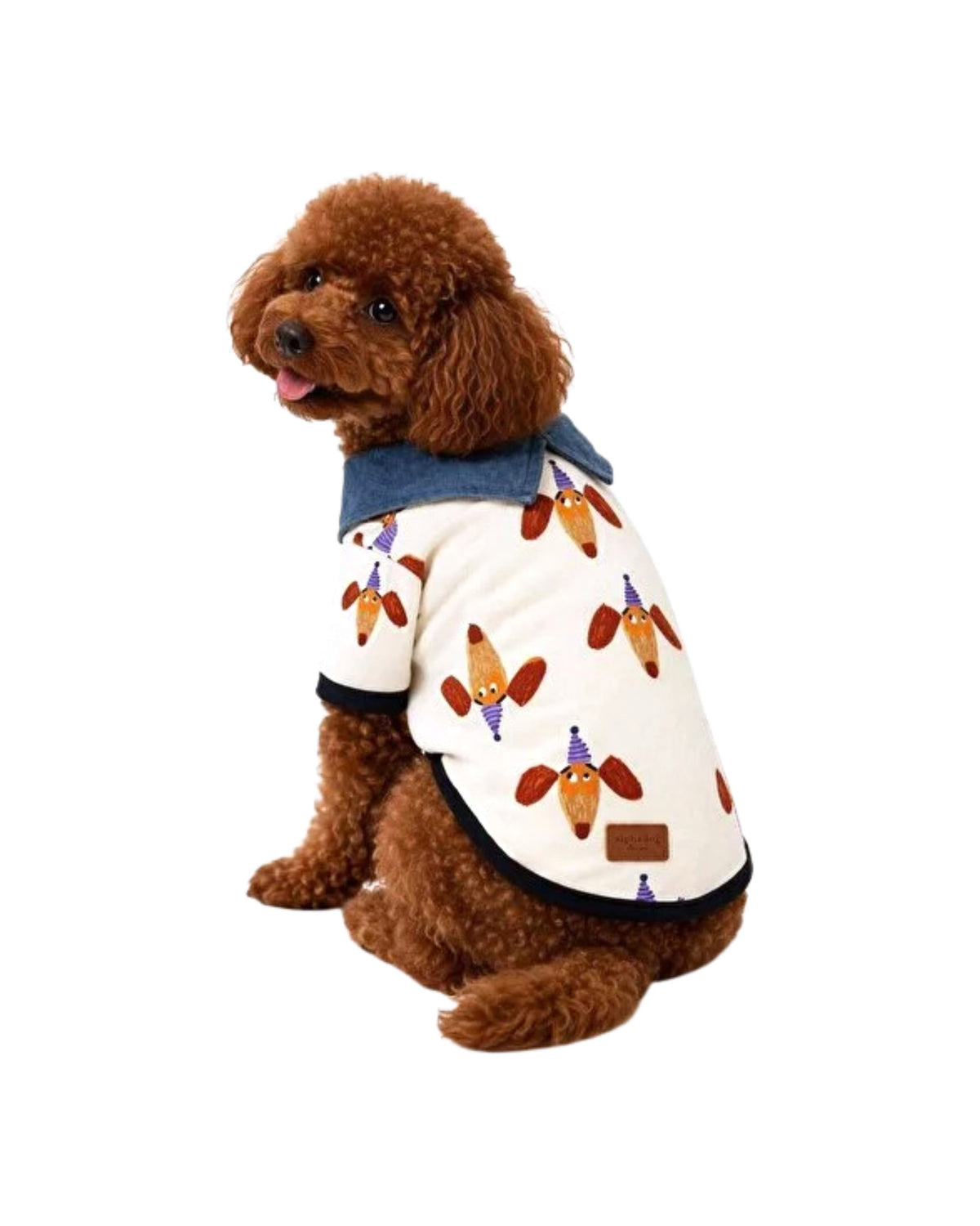 Alphadog Köpekli / Yaka Detaylı Tişört