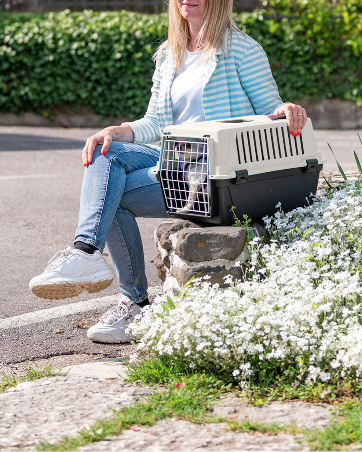 Kedi ve Küçük Köpek Plastik Taşıma Kafesi Ferplast Atlas 10 EL