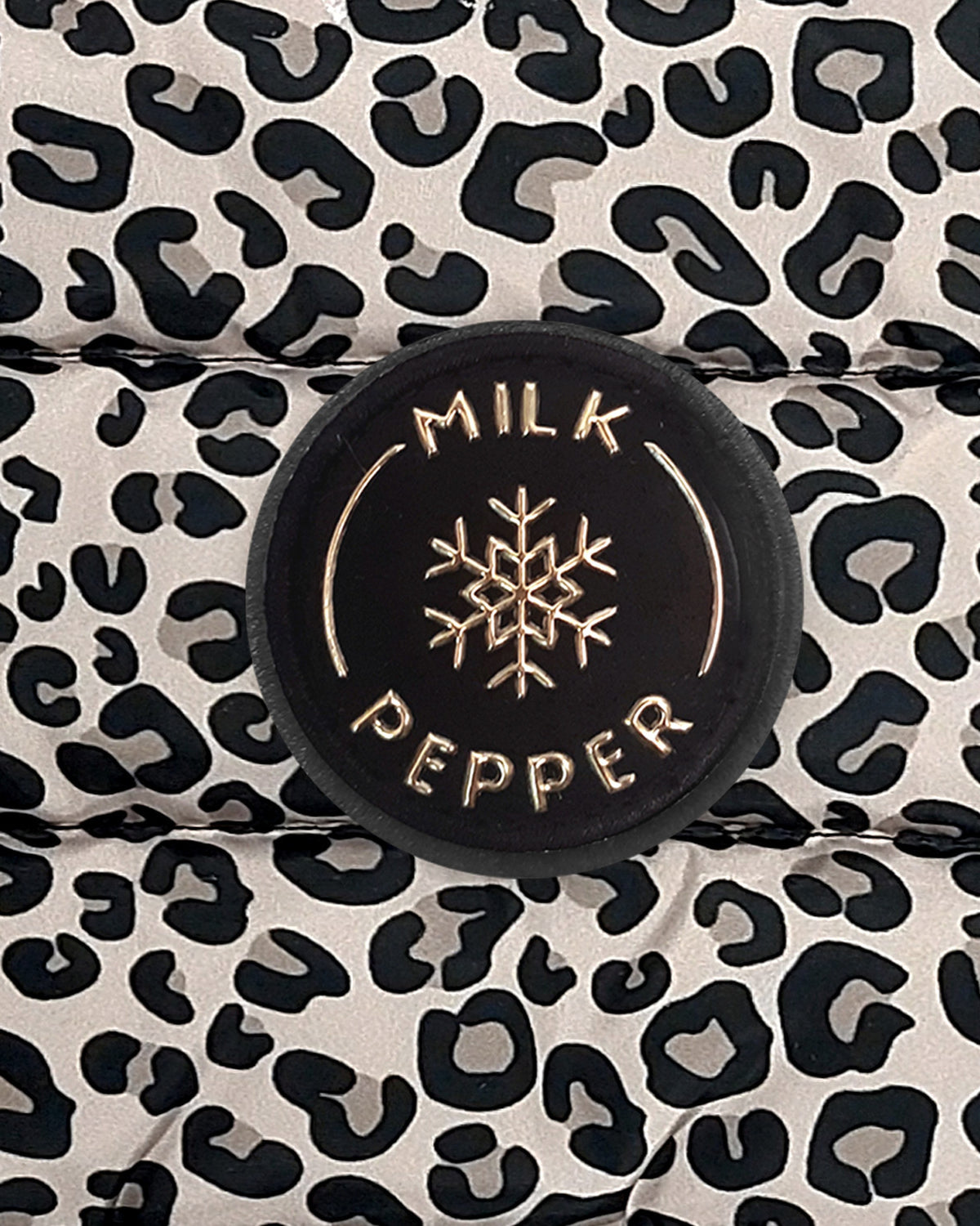Peluş Astarlı Şişme Köpek Montu Milk&Pepper Tissia Down Jacket Leopar