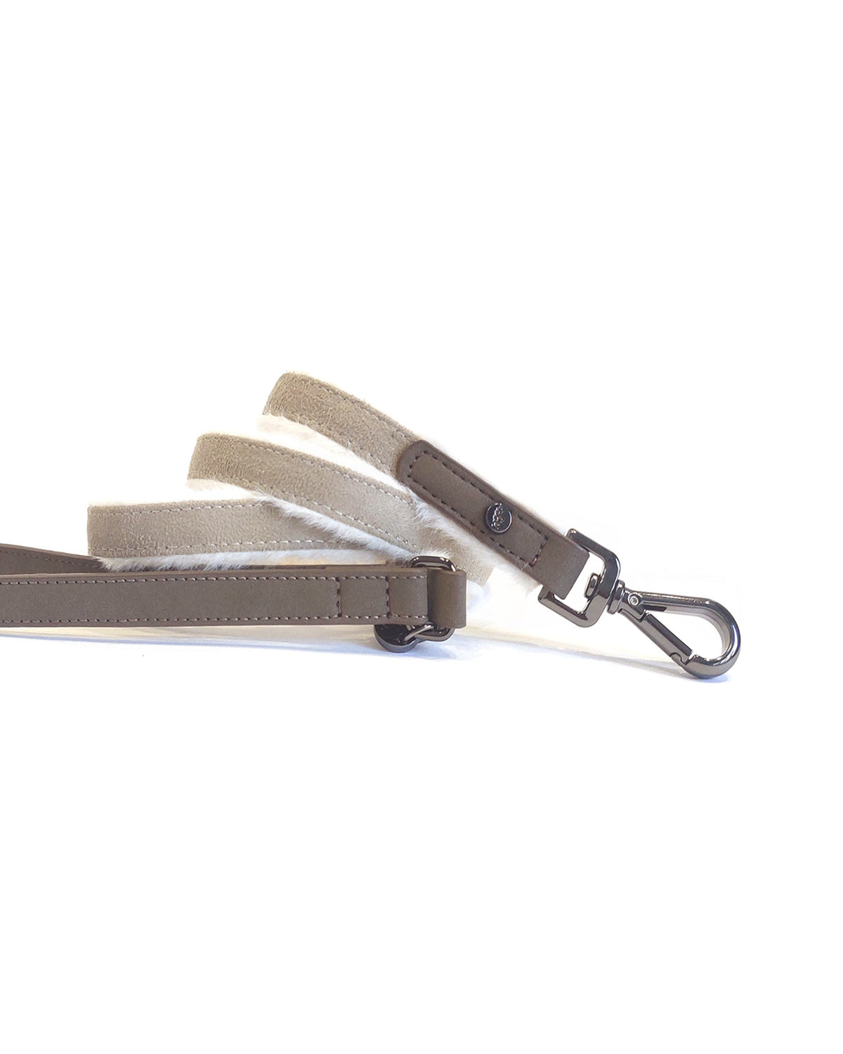 Süet Görünümlü Köpek Gezdirme Kayışı Milk&Pepper Valdemar Leash Bej