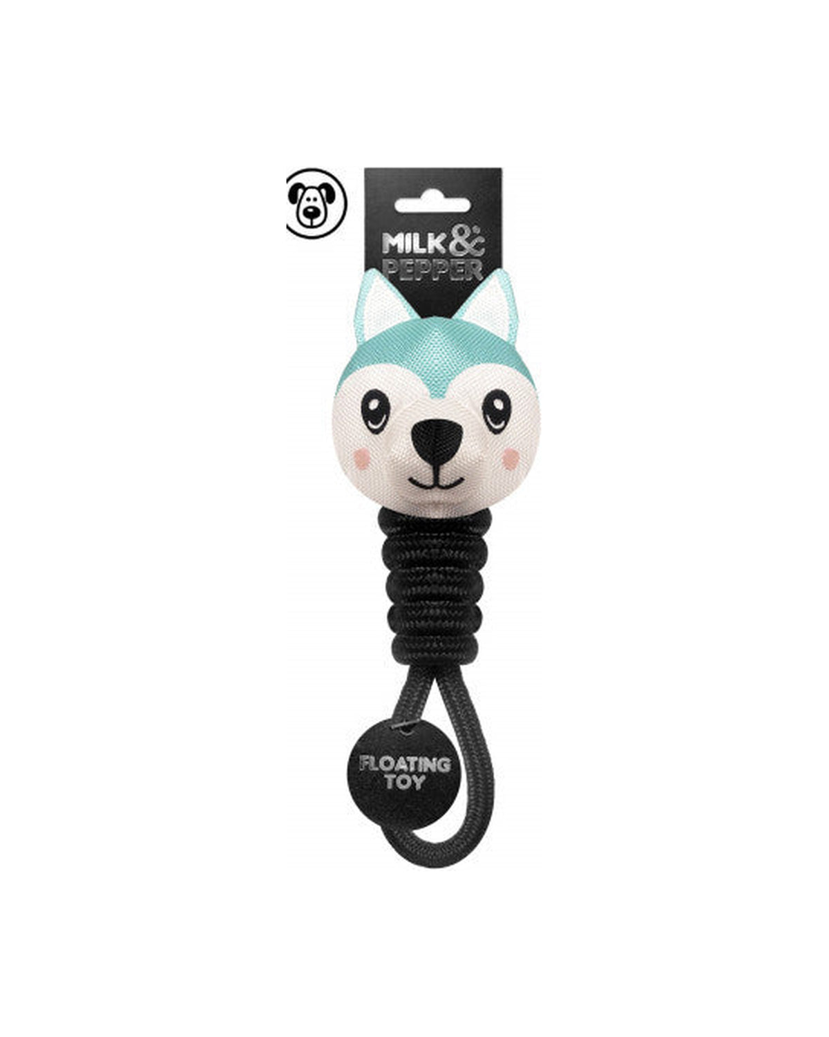 Halat Saplı Sesli Kurt Köpek Oyuncağı Milk&Pepper Wolf