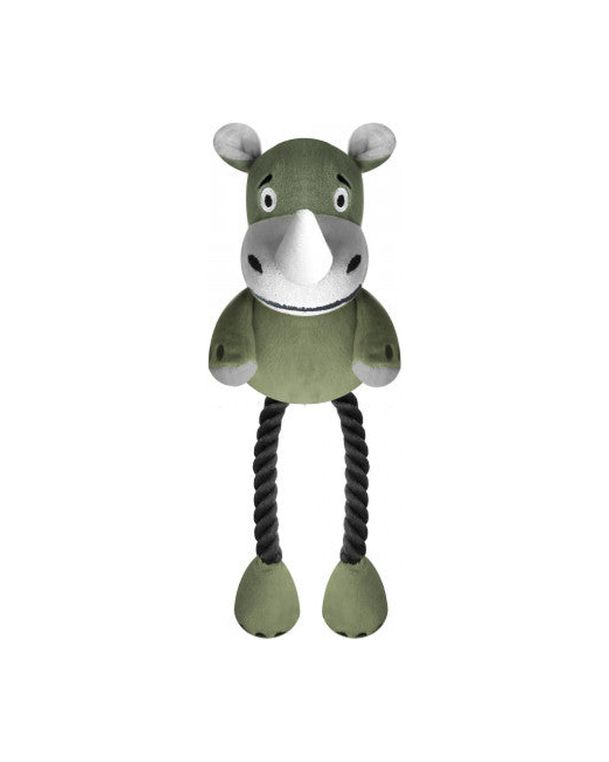 Sesli Peluş Gergedan Köpek Oyuncağı Milk&Pepper Sekou Toy