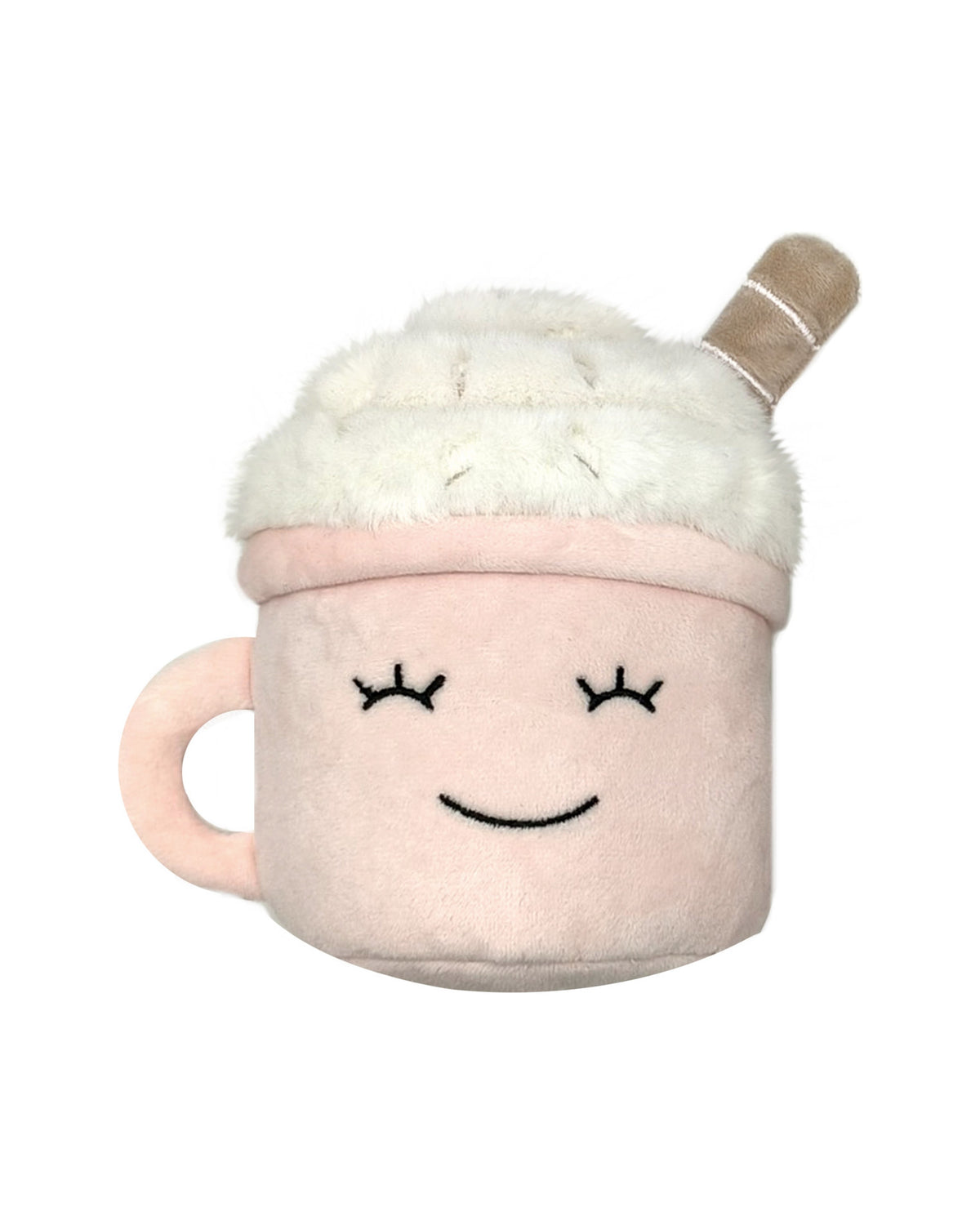 Ödül Saklamalı Sesli Peluş Kupa Köpek Oyuncağı Milk&Pepper Cioccolate Mug Toy Pembe