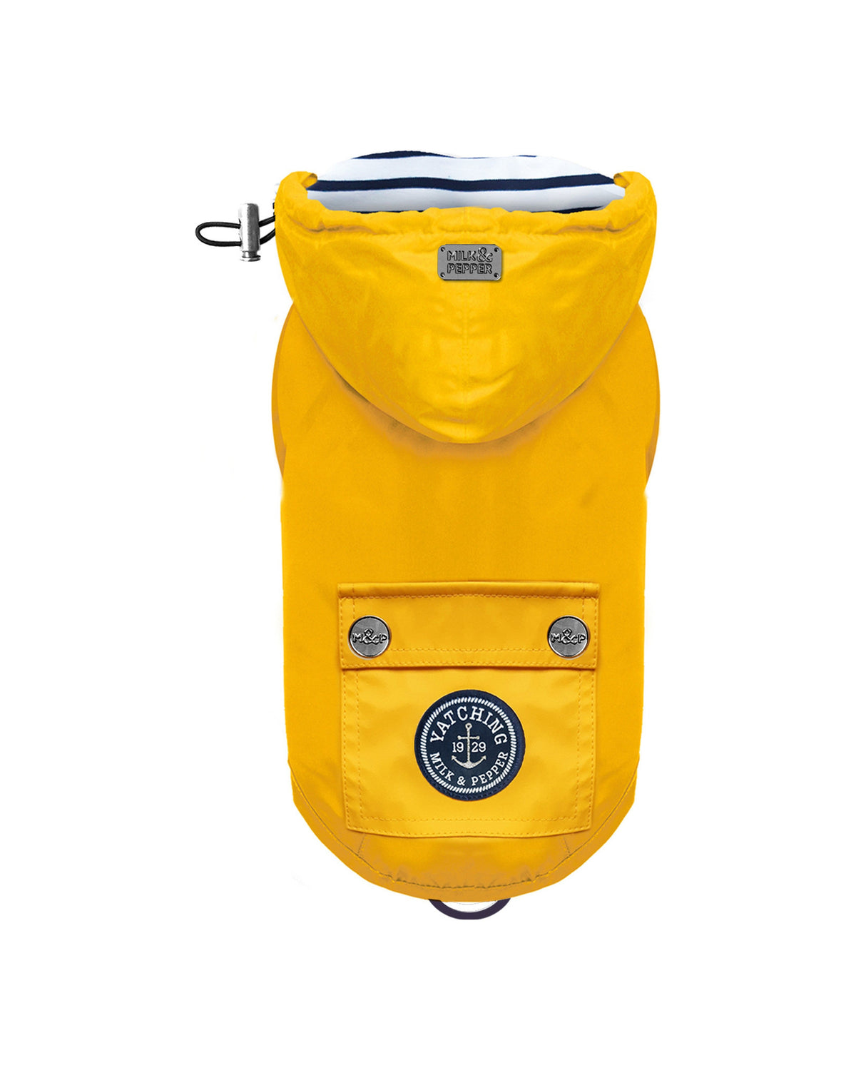 Çıkarılabilir Kapüşonlu Su Geçirmez Köpek Yağmurluğu Milk&Pepper Babord Raincoat