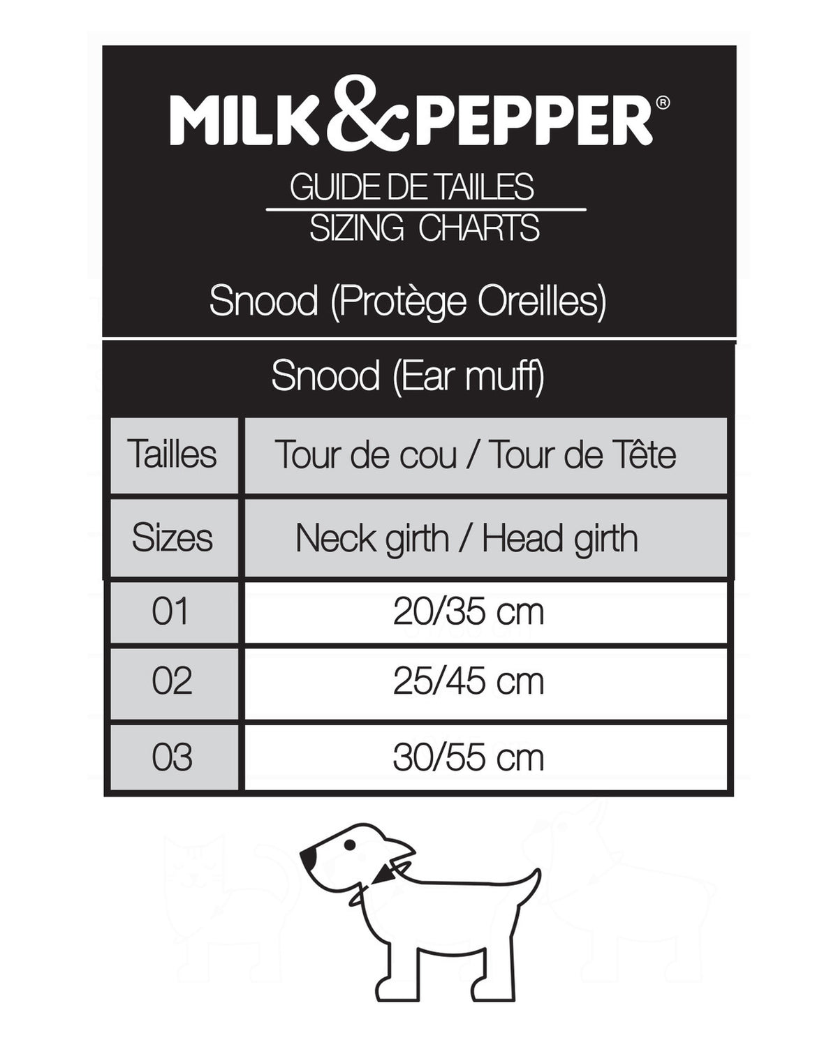 Çizgili Hafif Köpek Boyunluğu Milk&Pepper Rowan Snood Lacivert