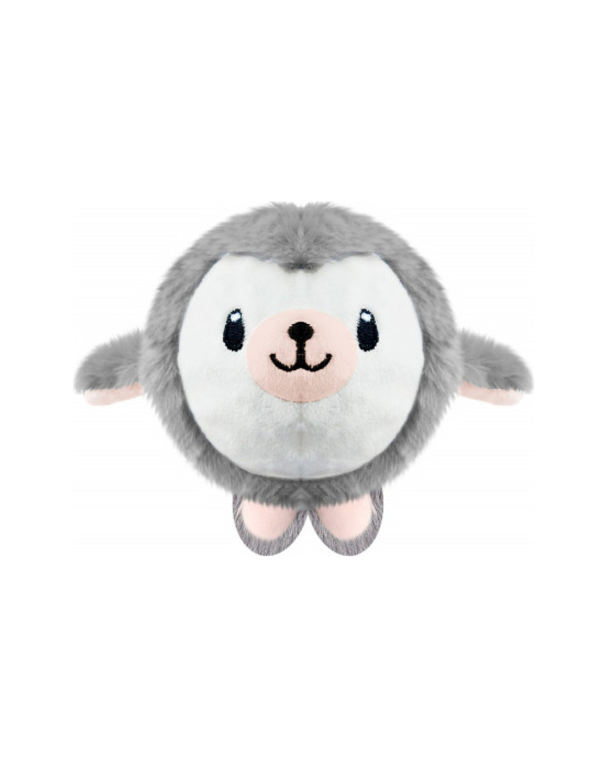 Sesli Peluş Fok Top Köpek Oyuncağı Milk&Pepper Little Hanna Toy Gri