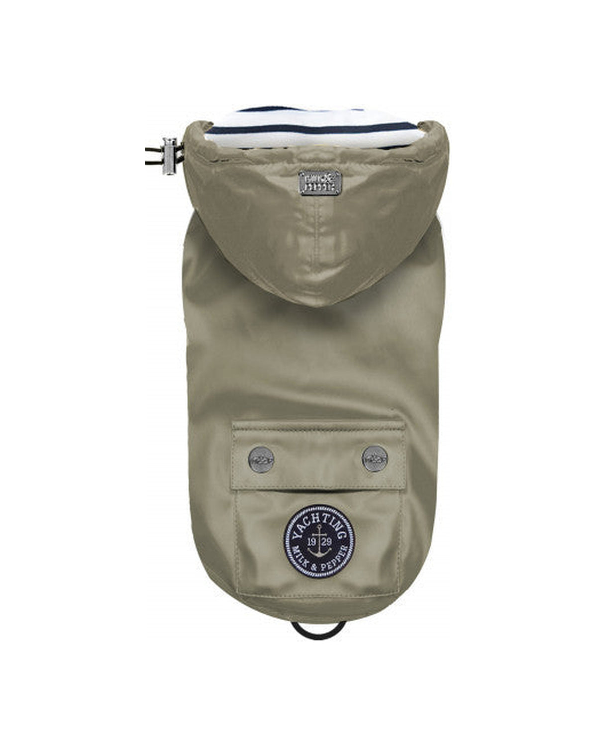 Çıkarılabilir Kapüşonlu Su Geçirmez Köpek Yağmurluğu Milk&Pepper Babord Raincoat