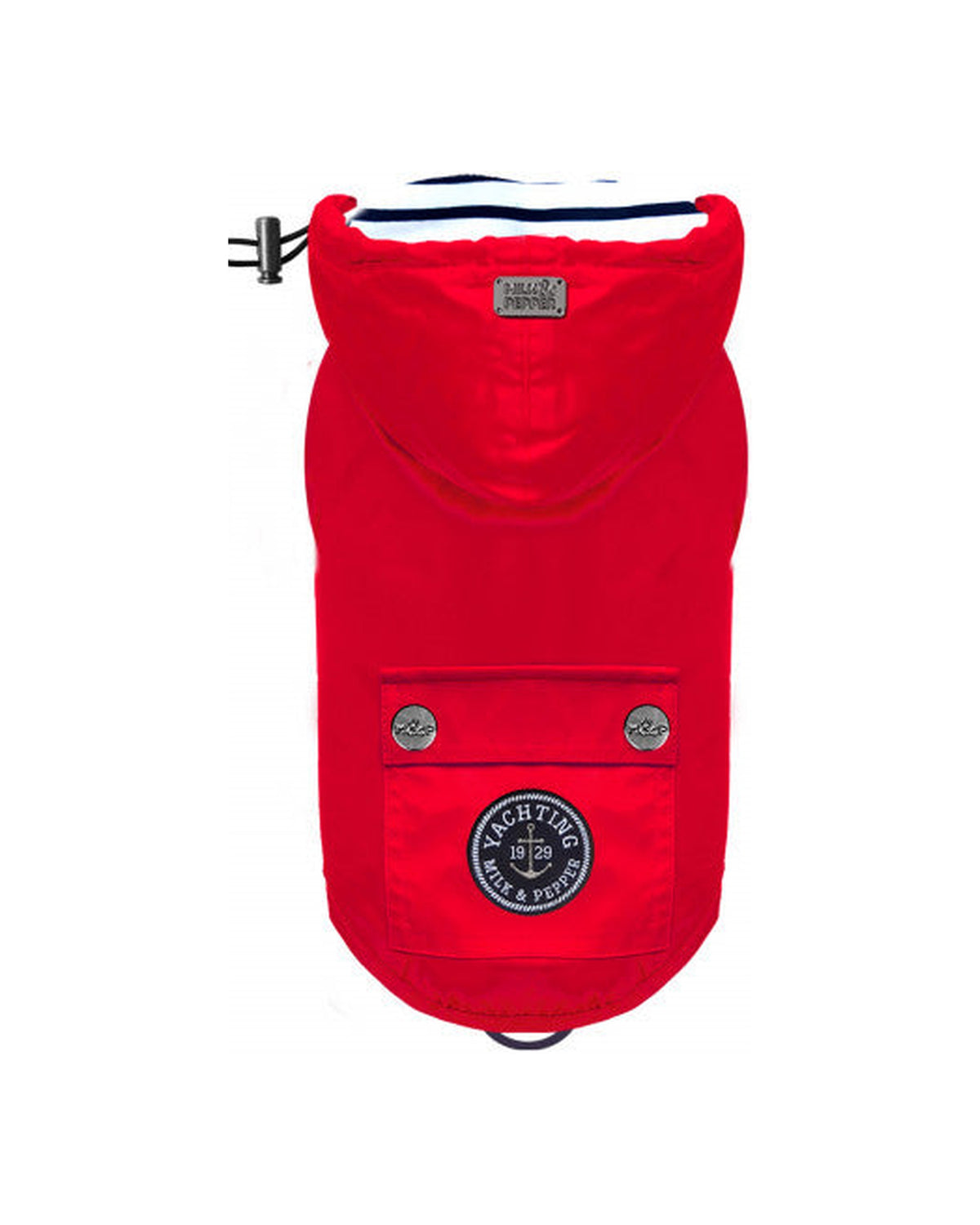 Çıkarılabilir Kapüşonlu Su Geçirmez Köpek Yağmurluğu Milk&Pepper Babord Raincoat