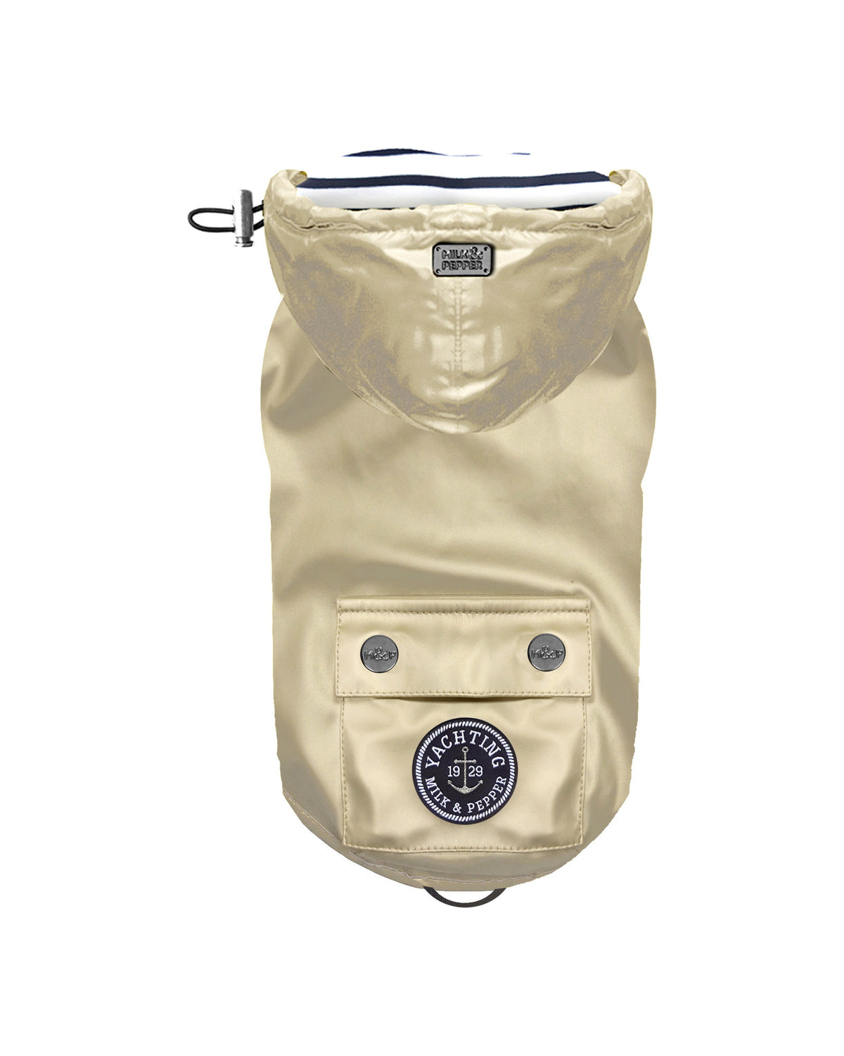 Çıkarılabilir Kapüşonlu Su Geçirmez Köpek Yağmurluğu Milk&Pepper Babord Raincoat