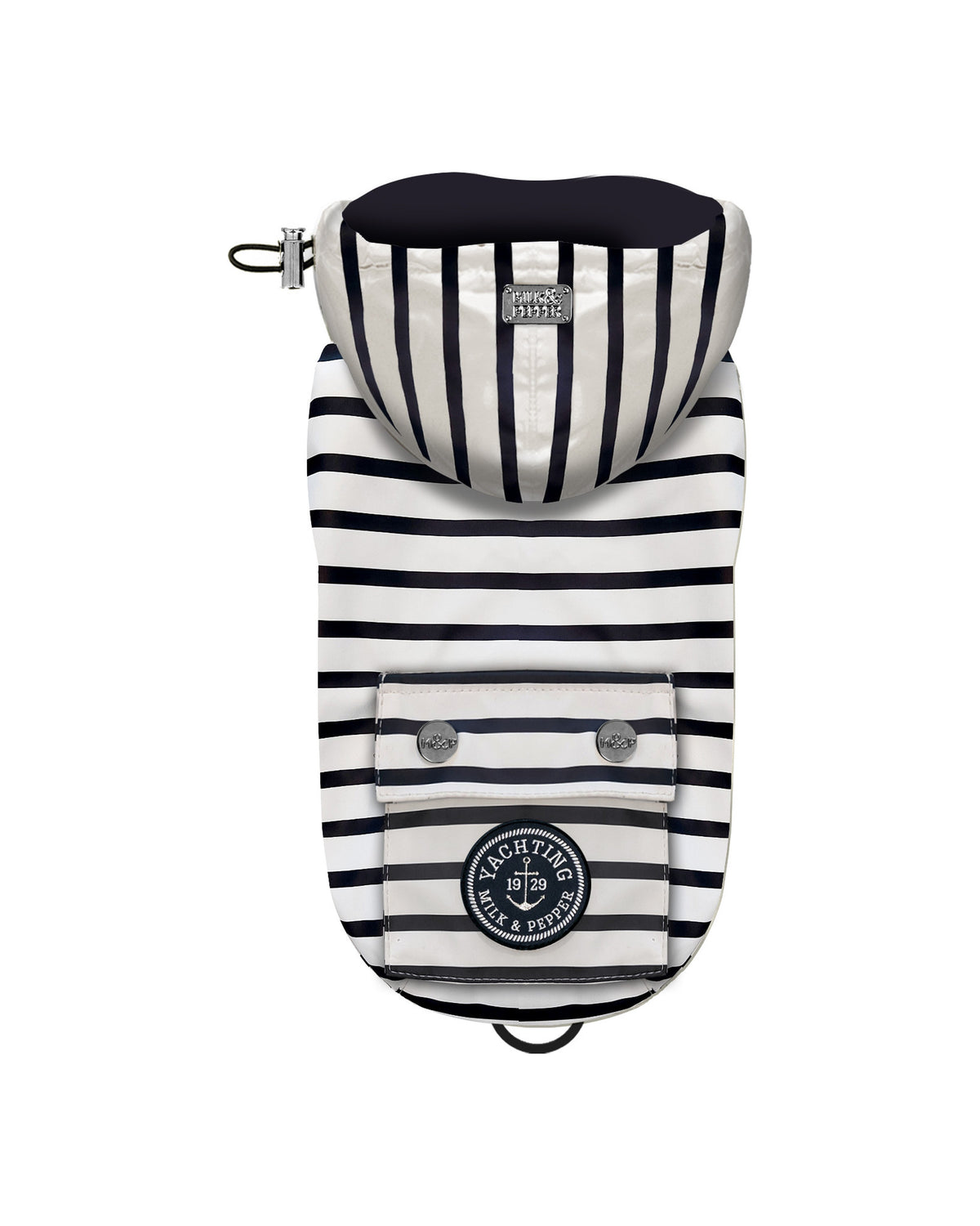 Çıkarılabilir Kapüşonlu Su Geçirmez Köpek Yağmurluğu Milk&Pepper Babord Raincoat