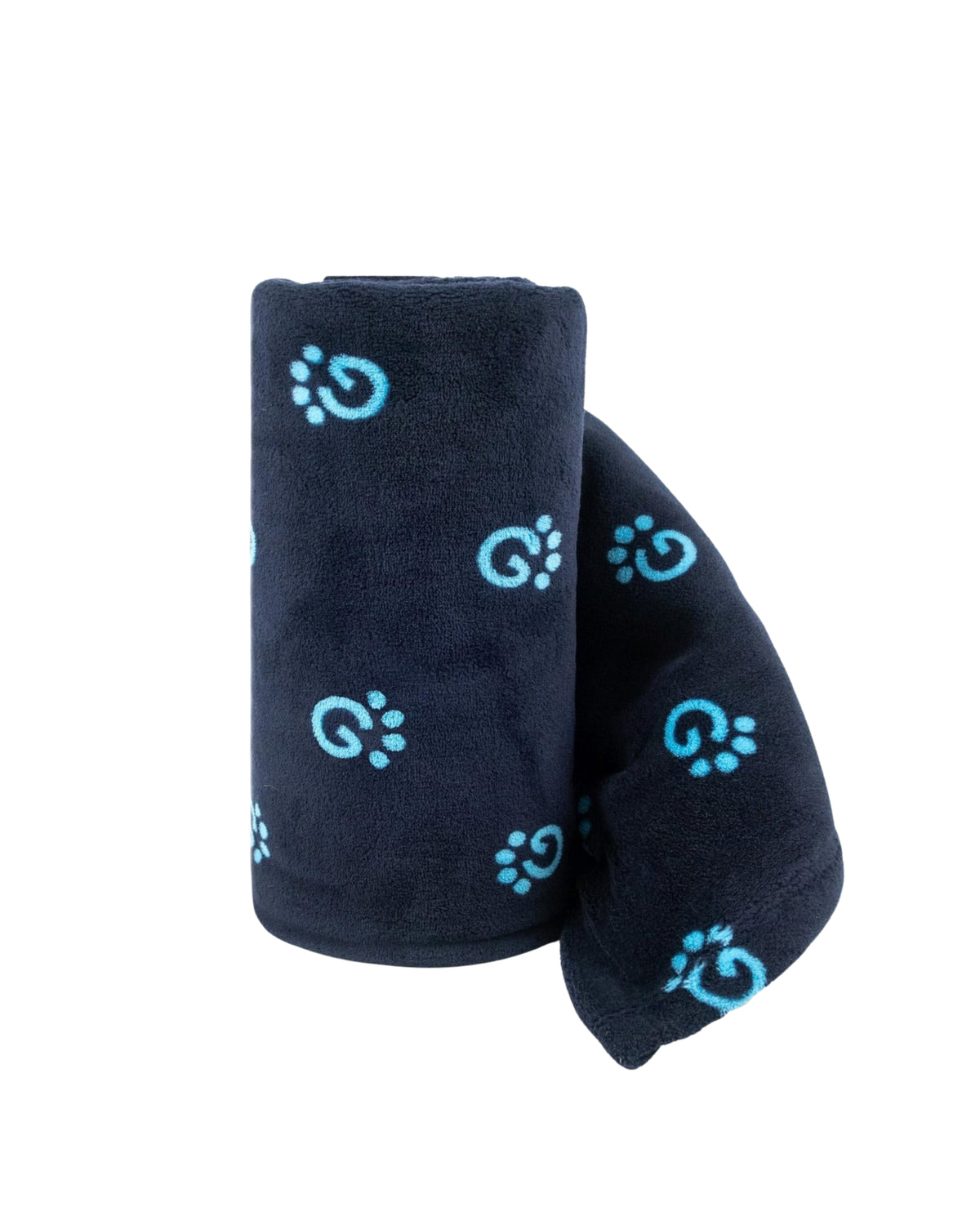 Yumuşak Polar Köpek ve Kedi Battaniyesi Pati Logolu Evcil Hayvan ve Sahibi İçin GF Pet Logo Blanket Mavi