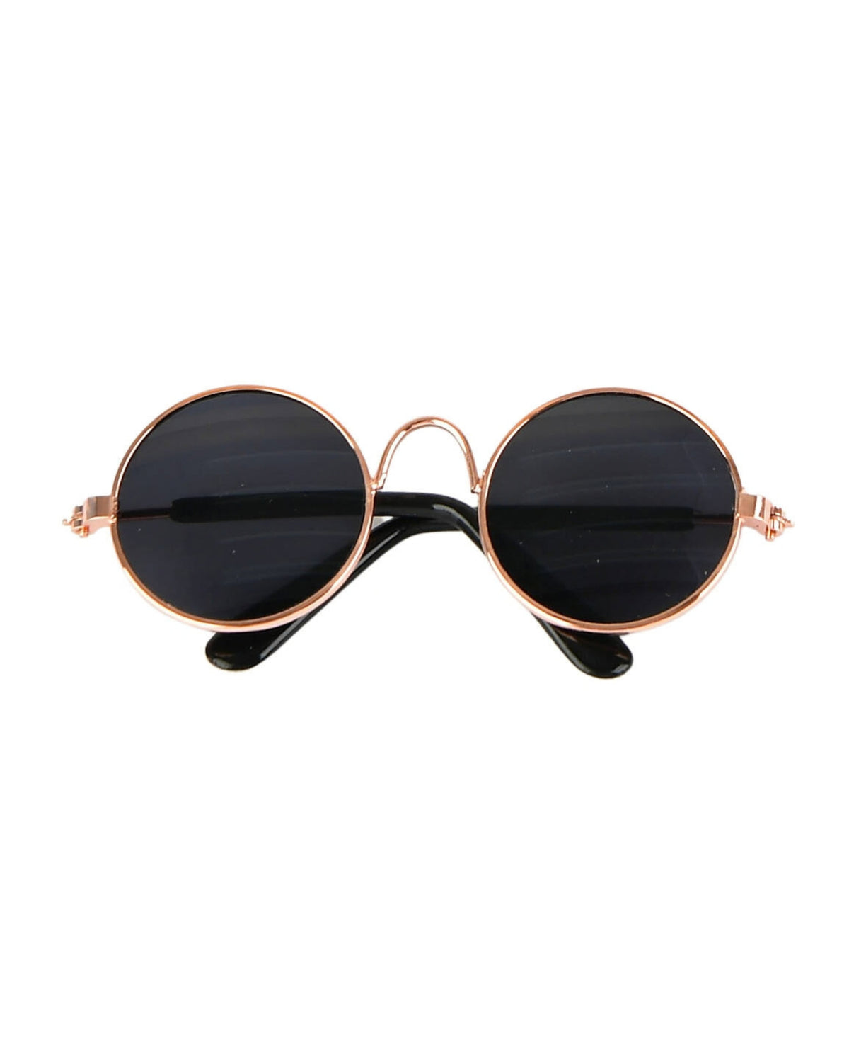 Yuvarlak Çerçeveli Retro Siyah Köpek Güneş Gözlüğü Olchi Sunglass