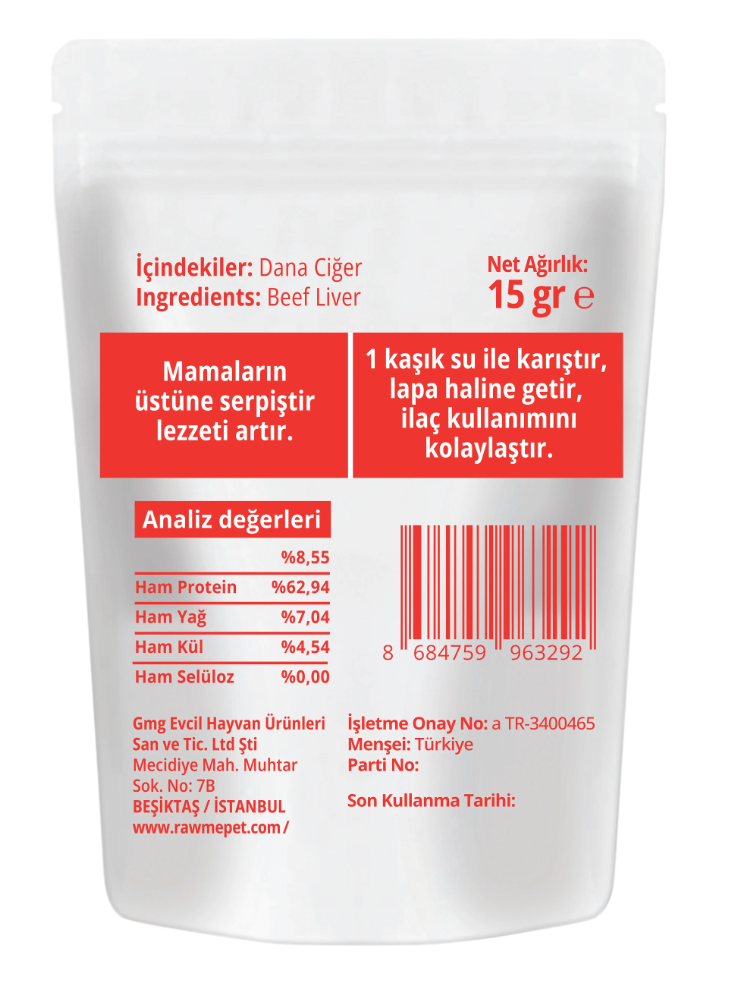 Rawme Kedi Dana Ciğer Tozu image 1
