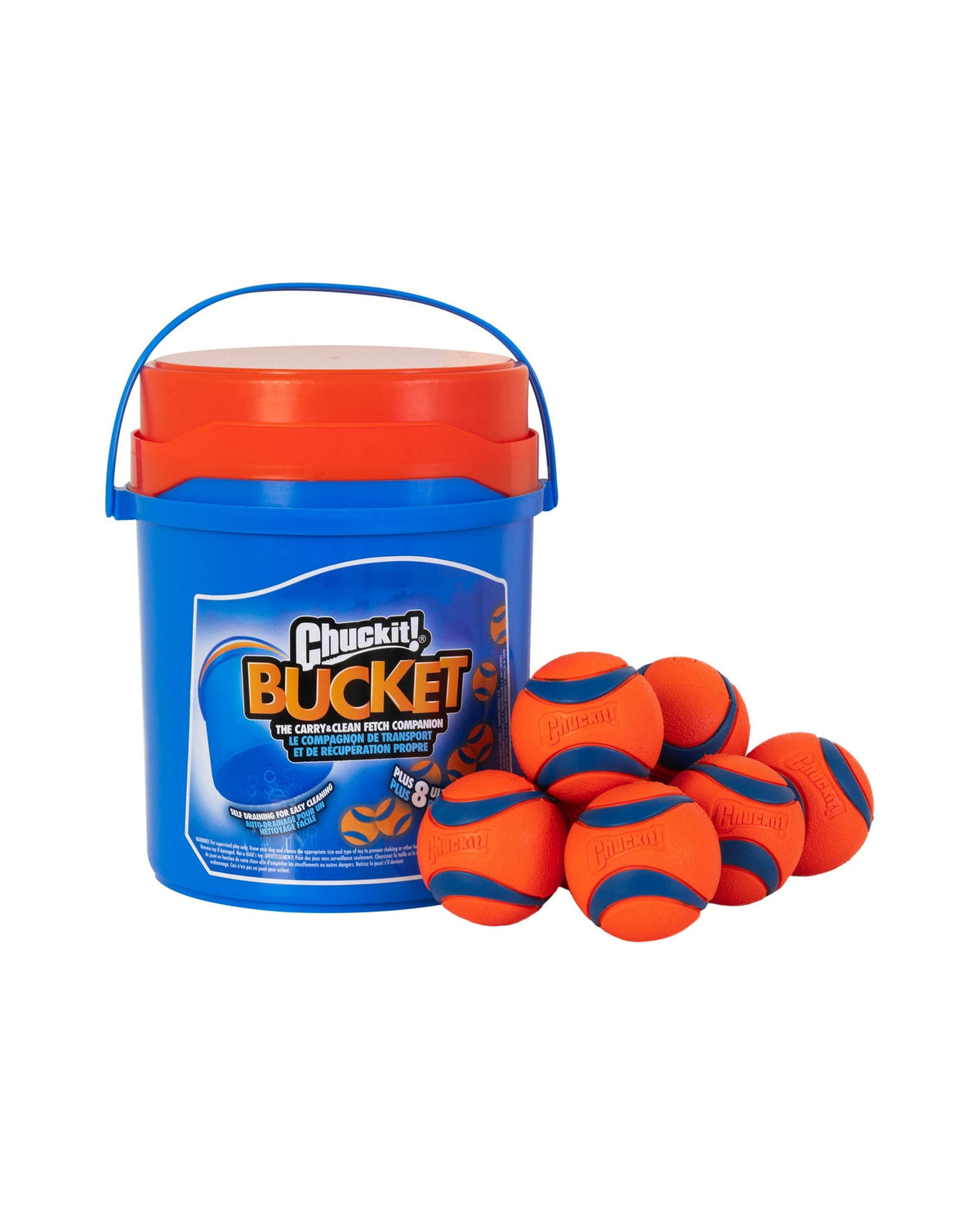 Süzgeçli Kova ve 8'li Köpek Oyun Topu Seti Chuckit Bucket Ultra Ball