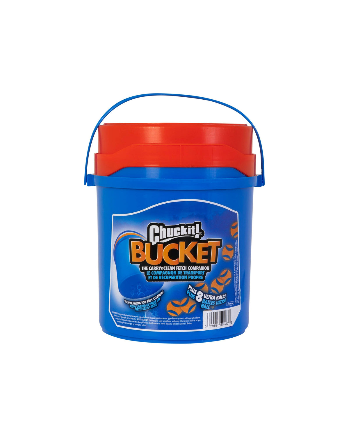Süzgeçli Kova ve 8'li Köpek Oyun Topu Seti Chuckit Bucket Ultra Ball