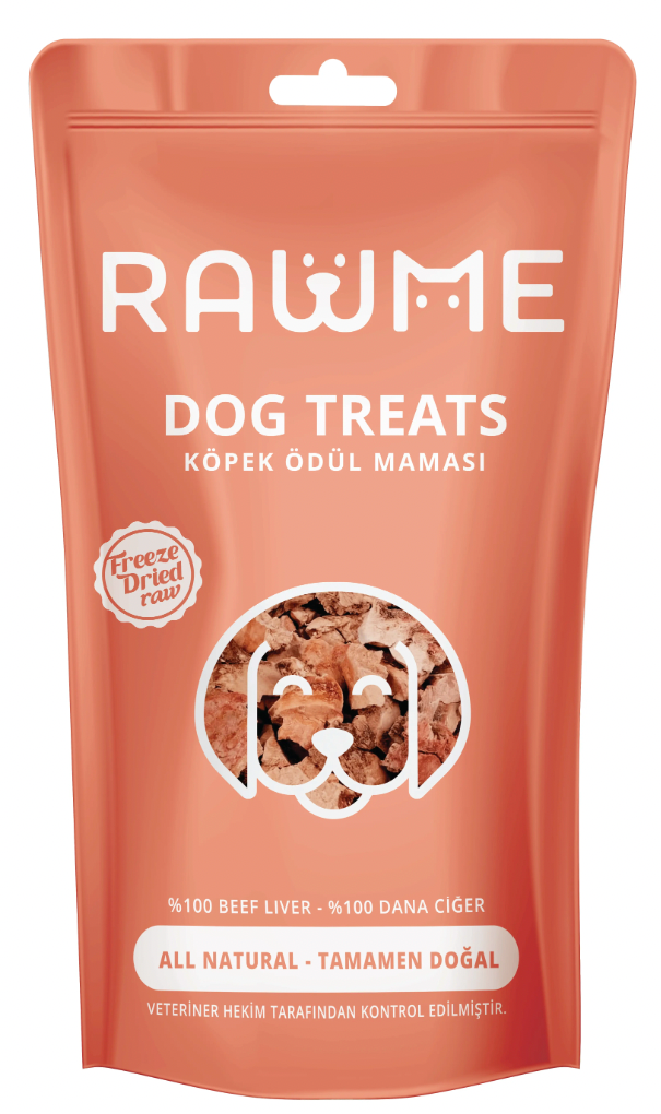 Rawme Doğal Dana Ciğer Küpleri 40gr image 0
