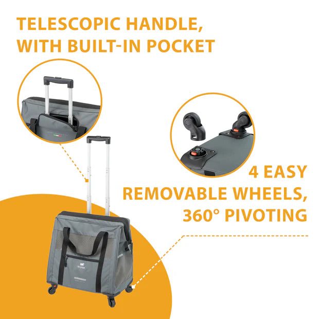 Ferplast Voyager Trolley 450 Kedi/Köpek TekerlekliTaşıma Çantası image 3