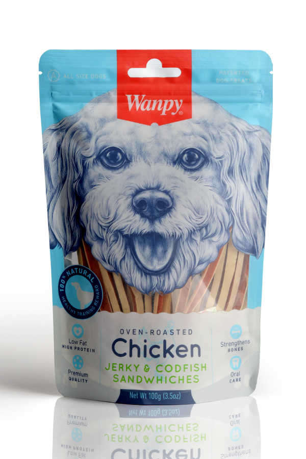 Wanpy Oven Roasted Tavuklu Morina Balıklı Köpek Ödülü 100 Gr image 0