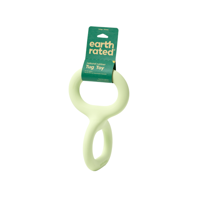 Çift Tutamaklı Kauçuk Çekiştirme Oyuncağı Earth Rated Rubber Tug Toy