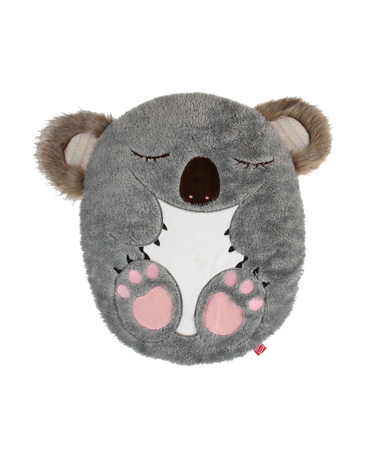 Ekstra Yumuşak Peluş Koala Şekilli Kedi ve Köpek Yatağı Gigwi Snoozy Friends Gri