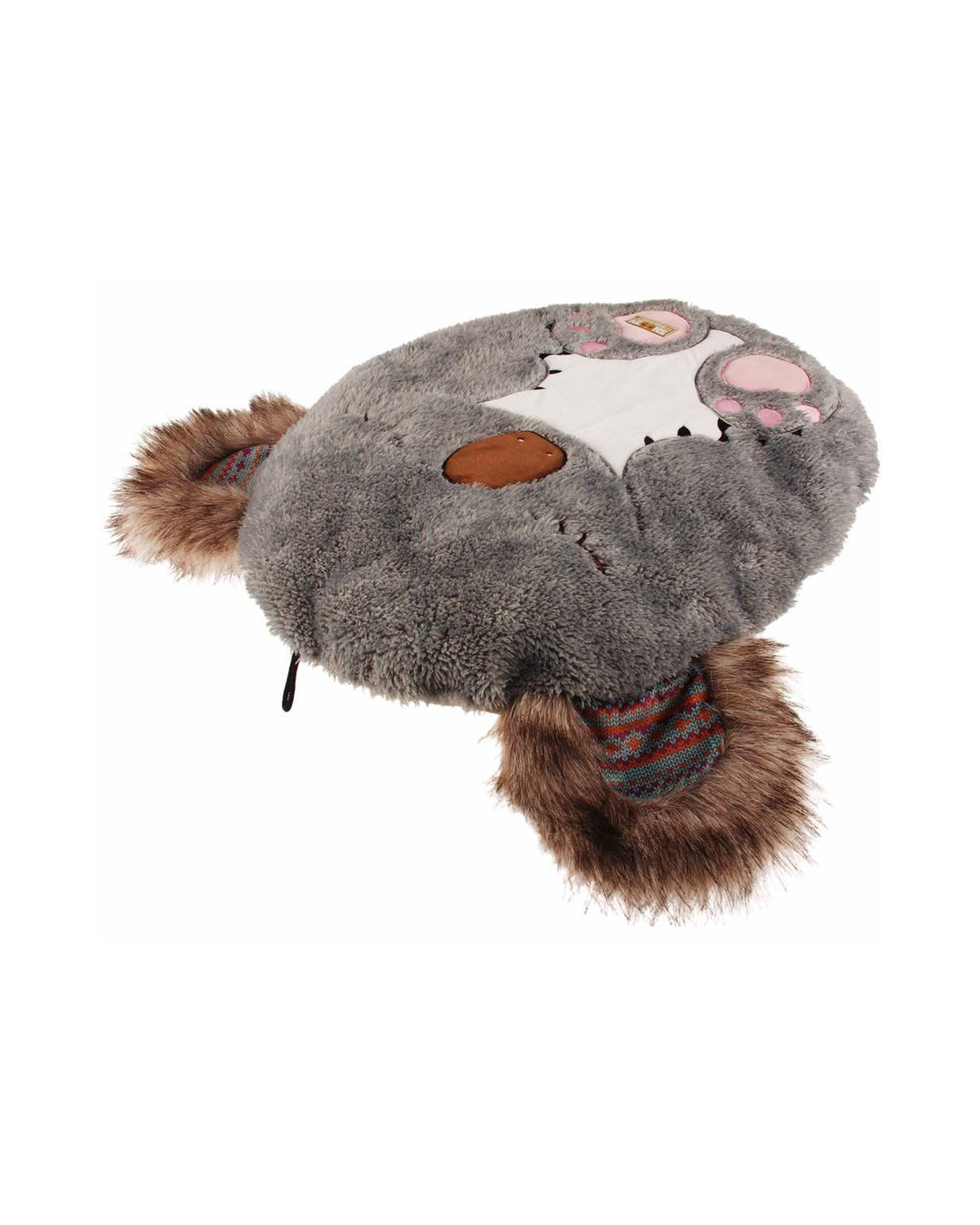 Ekstra Yumuşak Peluş Koala Şekilli Kedi ve Köpek Yatağı Gigwi Snoozy Friends Gri