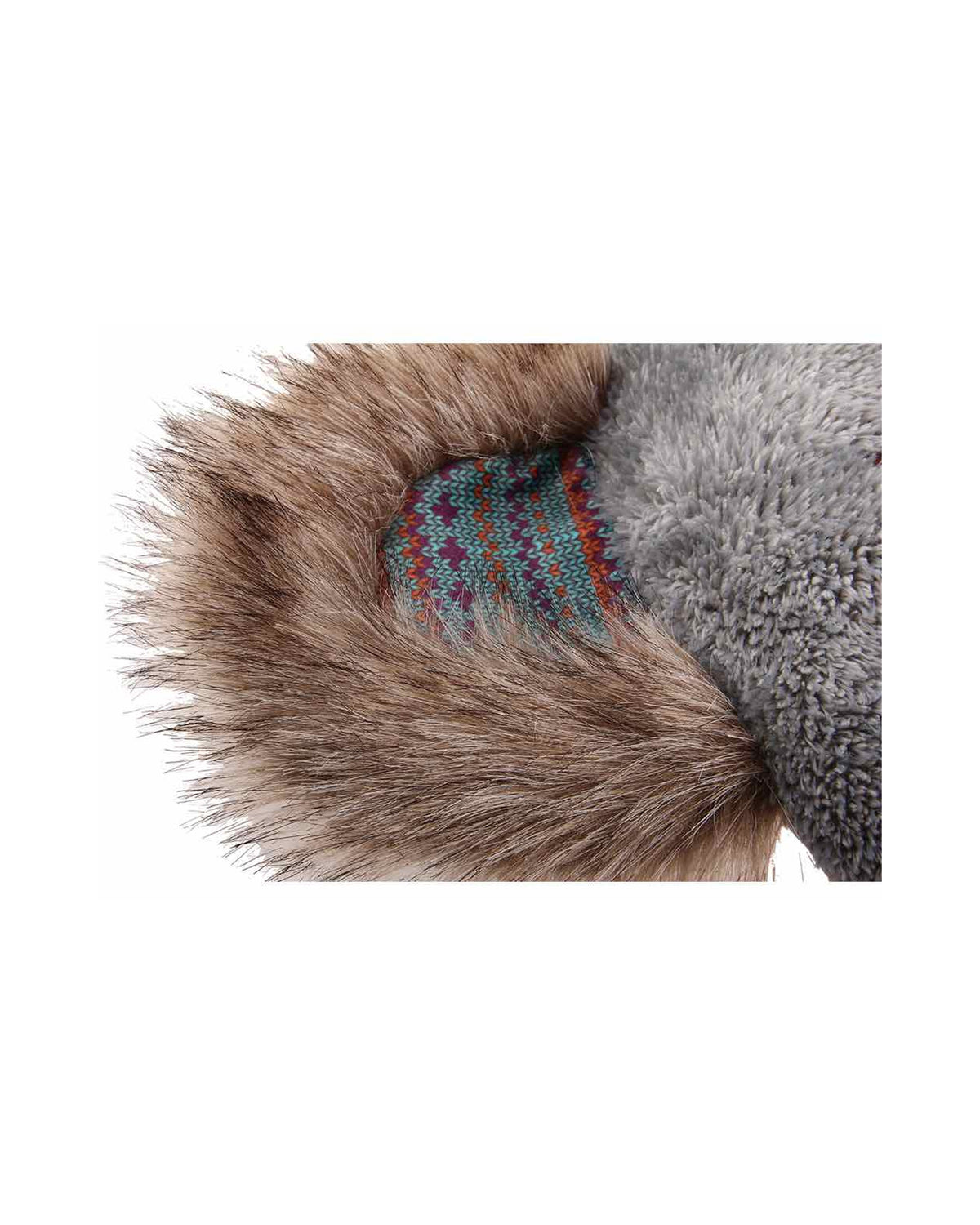 Ekstra Yumuşak Peluş Koala Şekilli Kedi ve Köpek Yatağı Gigwi Snoozy Friends Gri