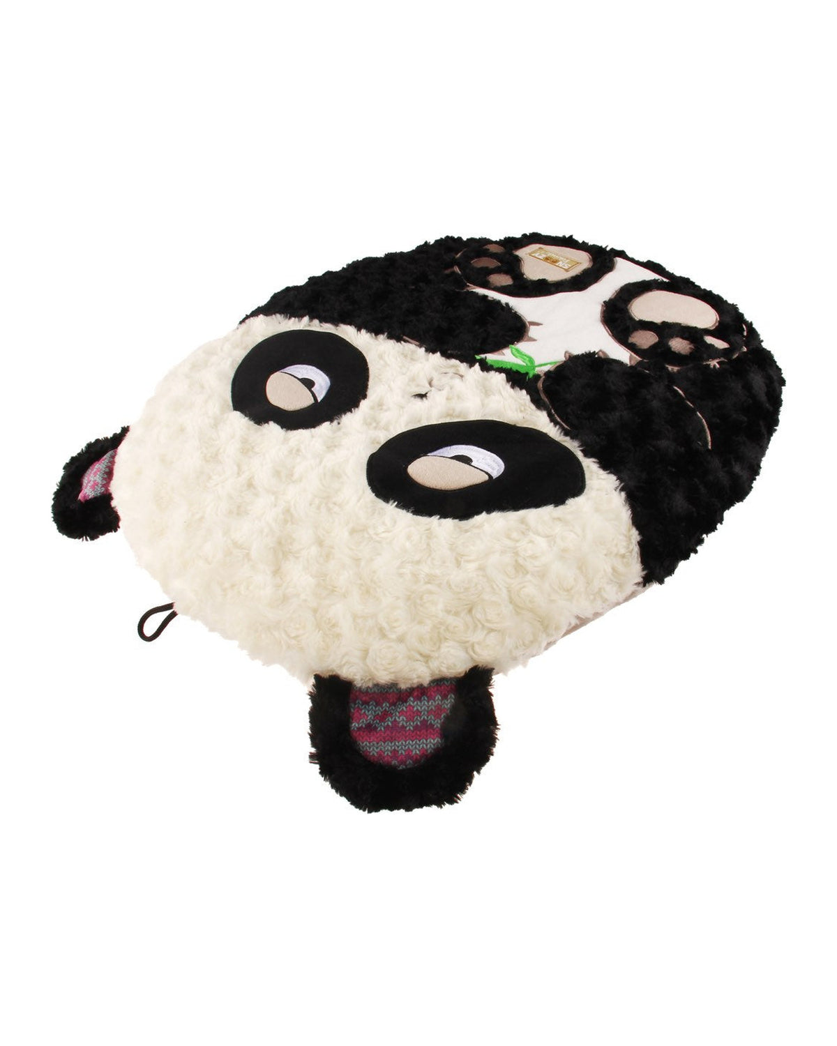 Ekstra Yumuşak Peluş Panda Şekilli Kedi ve Köpek Yatağı Gigwi Snoozy Friends Siyah/Beyaz