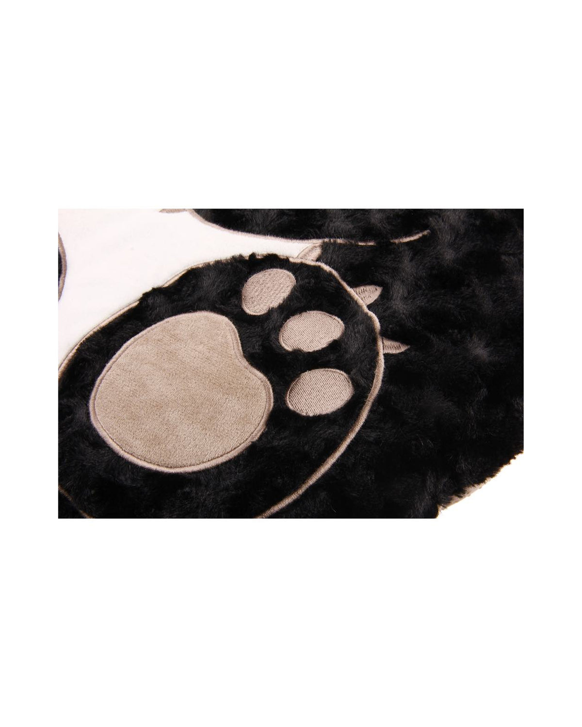 Ekstra Yumuşak Peluş Panda Şekilli Kedi ve Köpek Yatağı Gigwi Snoozy Friends Siyah/Beyaz