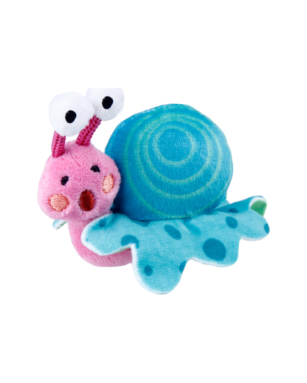 Işıklı ve Kedi Nanesi Dolgulu Salyangoz Kedi Oyuncağı Gigwi Shining Friends Snail Mavi/Pembe