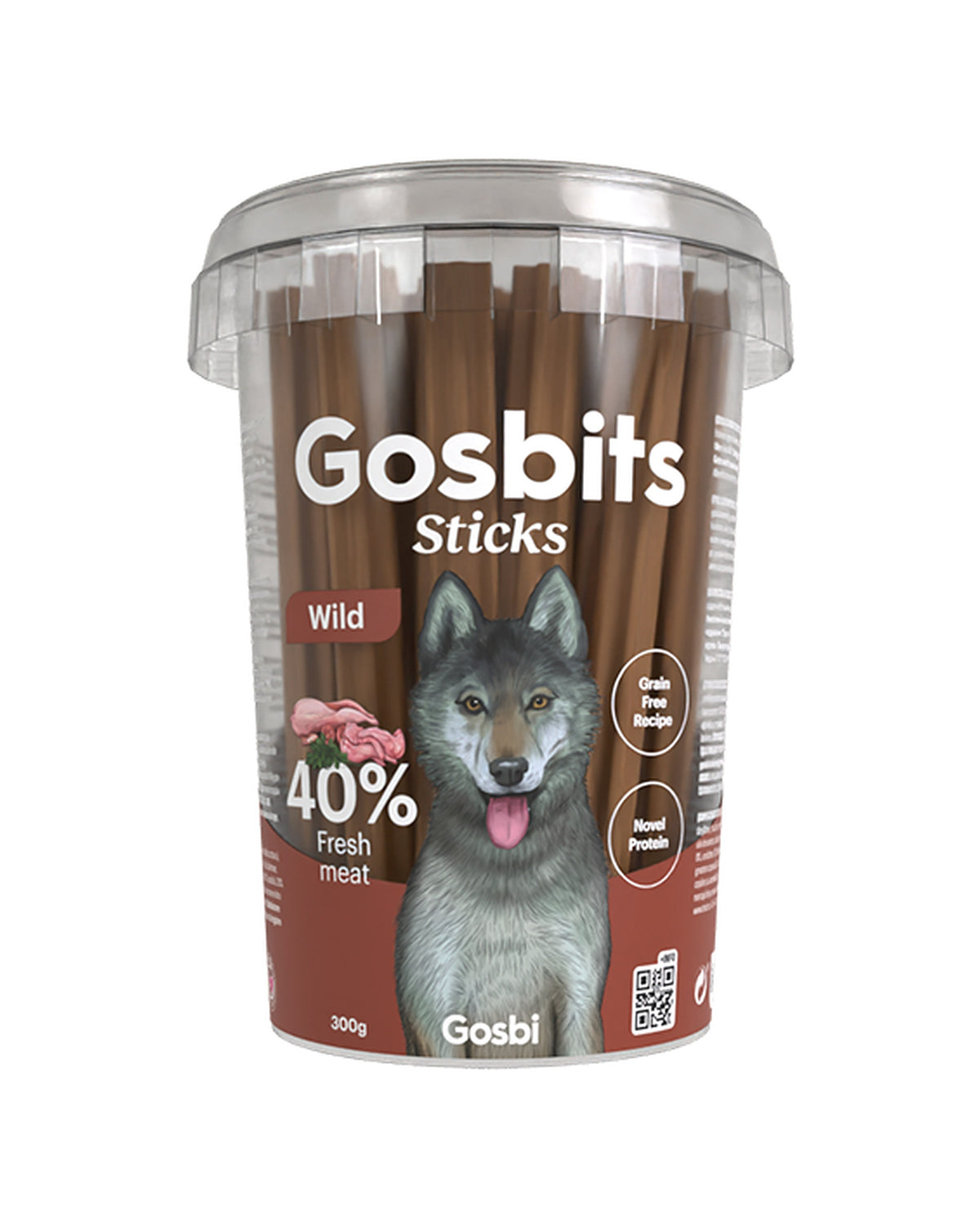 Tahılsız Bıldırcın ve Tavşanlı Yarı Nemli Köpek Ödül Çubuğu Gosbi Gosbits Sticks Wild