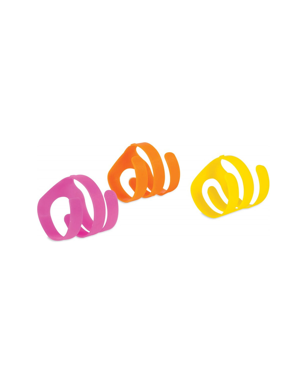 Neon Renkli Plastik Spiral Halka 3'lü Kedi Oyuncağı Fat Cat Looney Loops